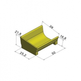 Ende krybbe TS 35 venstre 50 cm