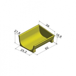 Endekrybbe TS 35 Højre 50 cm